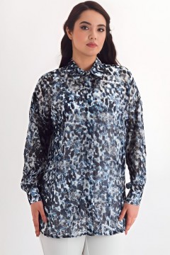 Рубашка шифоновая с принтом Braslava
