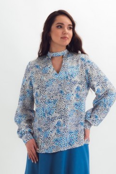Блузка принтованная с длинными рукавами Braslava(фото3)