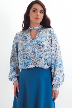 Блузка принтованная с длинными рукавами Braslava