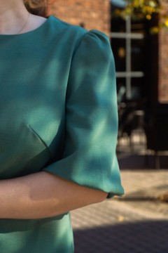 Платье зелёное в деловом стиле Braslava(фото4)