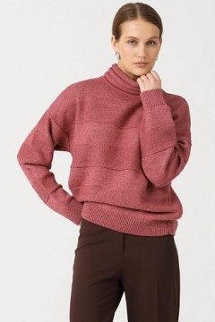 Водолазка бордовая с оригинальным воротником Priz