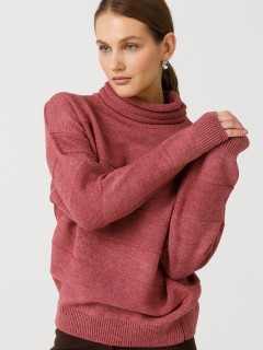 Водолазка бордовая с оригинальным воротником Priz(фото3)