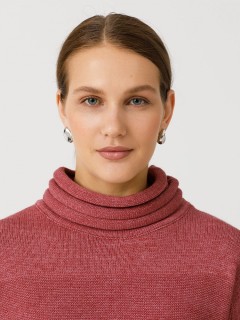 Водолазка бордовая с оригинальным воротником Priz(фото4)