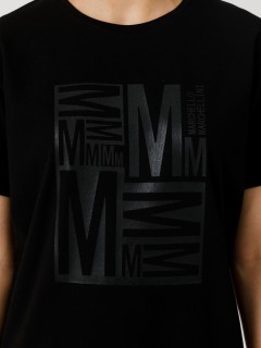 Футболка чёрная с принтом Priz(фото3)