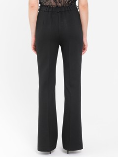 Брюки клёш трикотажные чёрные Priz(фото6)