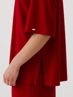 Комплект из футболки и брюк в бордовом цвете Priz(фото5)