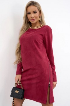 Платье бордовое из вельвета Jetty