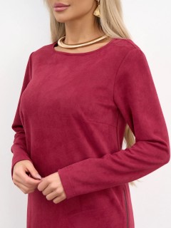 Платье бордовое из вельвета Jetty(фото5)