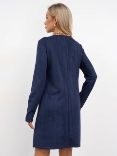 Платье вельветовое тёмно-синее Jetty(фото10)
