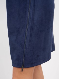 Платье вельветовое тёмно-синее Jetty(фото8)