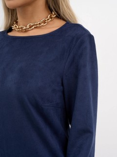 Платье вельветовое тёмно-синее Jetty(фото4)