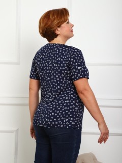 Футболка чёрная трикотажная с принтом Iv-capriz(фото8)