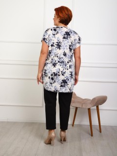 Туника трикотажная бежевого цвета с принтом Iv-capriz(фото7)