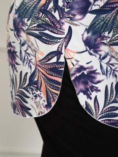 Туника трикотажная белого цвета с принтом Iv-capriz(фото5)