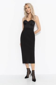 Юбка‑карандаш  чёрная с разрезом Charutti(фото5)