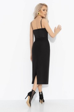 Юбка‑карандаш  чёрная с разрезом Charutti(фото6)