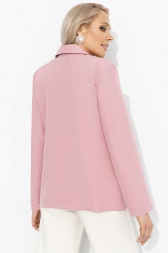 Жакет розовый с застёжкой на пуговицу Charutti(фото5)
