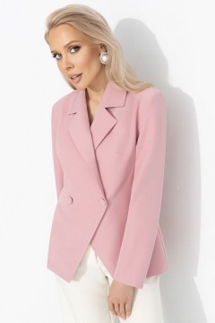 Жакет розовый с застёжкой на пуговицу Charutti(фото6)