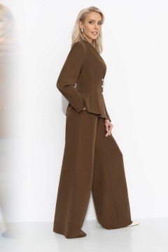 Костюм-двойка коричневый с брюками Charutti(фото6)