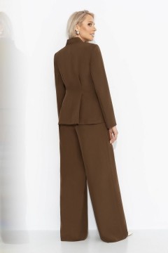 Костюм-двойка коричневый с брюками Charutti(фото5)