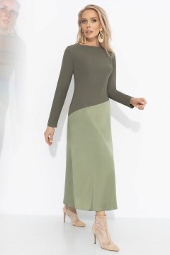 Платье зелёное комбинированное Charutti(фото2)