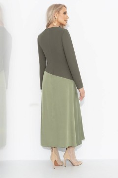 Платье зелёное комбинированное Charutti(фото5)