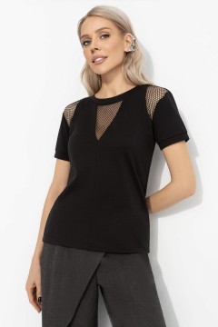 Футболка чёрная из трикотажа Charutti