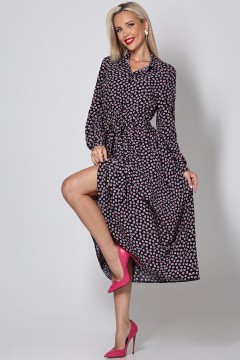 Платье чёрное с поясом Снова красиво SelenaSonata