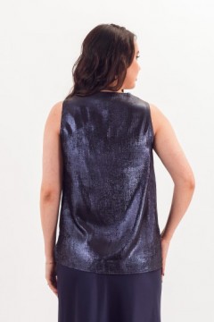 Майка тёмно-синяя с блеском Braslava(фото6)