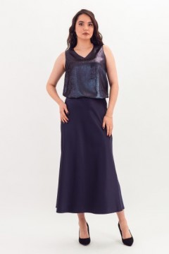 Майка тёмно-синяя с блеском Braslava(фото2)