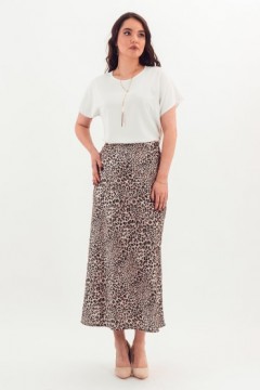 Блузка молочного цвета с коротким рукавом Braslava(фото2)