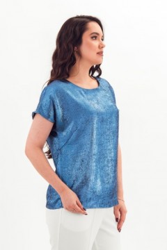 Блузка синяя с блеском Braslava(фото2)