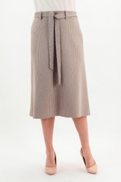 Юбка-колокол тёплая светло-кориневая Braslava(фото4)