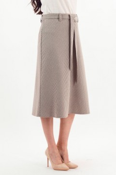 Юбка-колокол тёплая светло-кориневая Braslava(фото3)