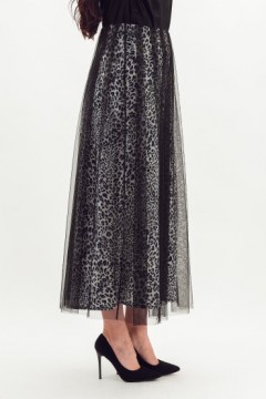 Юбка-колокол с леопардовым принтом Braslava(фото4)