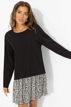 Платье чёрное в стиле Шанель Charutti(фото4)