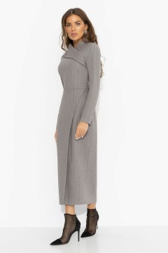Платье серое из плотного трикотажа Charutti(фото5)