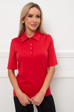 Блуза трикотажная красного цвета Вербена №1 Valentina