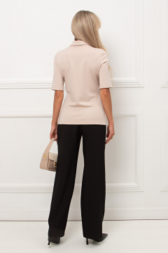 Блуза трикотажная бежевого цвета Вербена №2 Valentina(фото7)