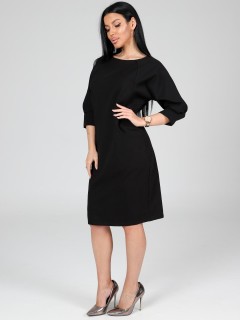 Платье трикотажное чёрное с карманами Iv-capriz(фото7)