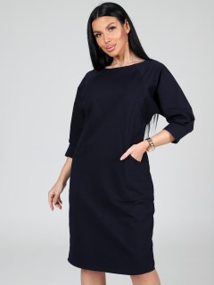 Платье трикотажное синее с карманами Iv-capriz(фото3)