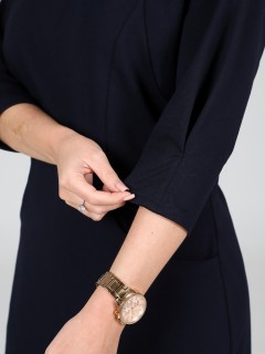 Платье трикотажное синее с карманами Iv-capriz(фото4)