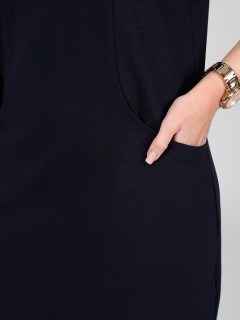 Платье трикотажное синее с карманами Iv-capriz(фото6)