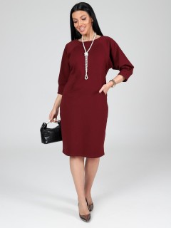 Платье трикотажное бордовое с карманами Iv-capriz(фото2)