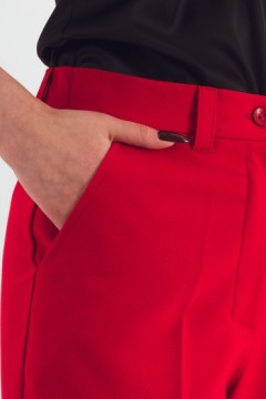Брюки классические красного цвета Braslava(фото4)