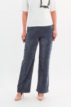 Брюки серо-голубые из велюра Braslava(фото2)