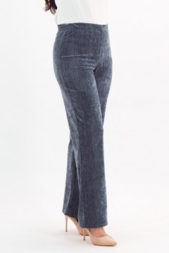 Брюки серо-голубые из велюра Braslava(фото3)