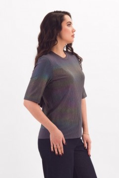 Футболка трикотажная тёмно-серая с напылением Braslava(фото4)