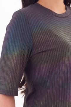 Футболка трикотажная тёмно-серая с напылением Braslava(фото3)