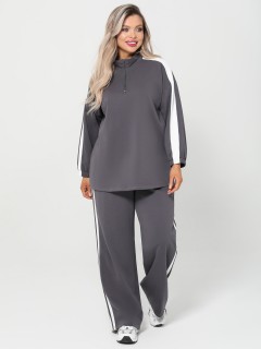 Джемпер из футера серого цвета Dora(фото5)